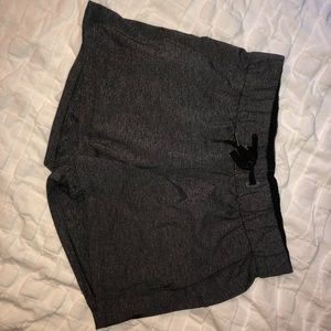 Lululemon Gray On The Fly Shorts